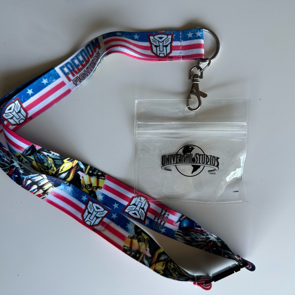 Universal Studios Transformers Freedom Fighters Lanyard